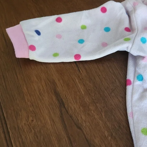 Cater's, Super Comfy, 12 Month, Flame Resistant Sleeper, Light Pink w head band - Picture 8 of 11